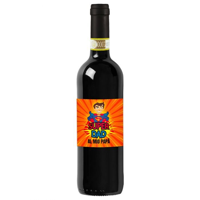 Bottiglia di vino personalizzato - idea regalo per la festa del papà - 1