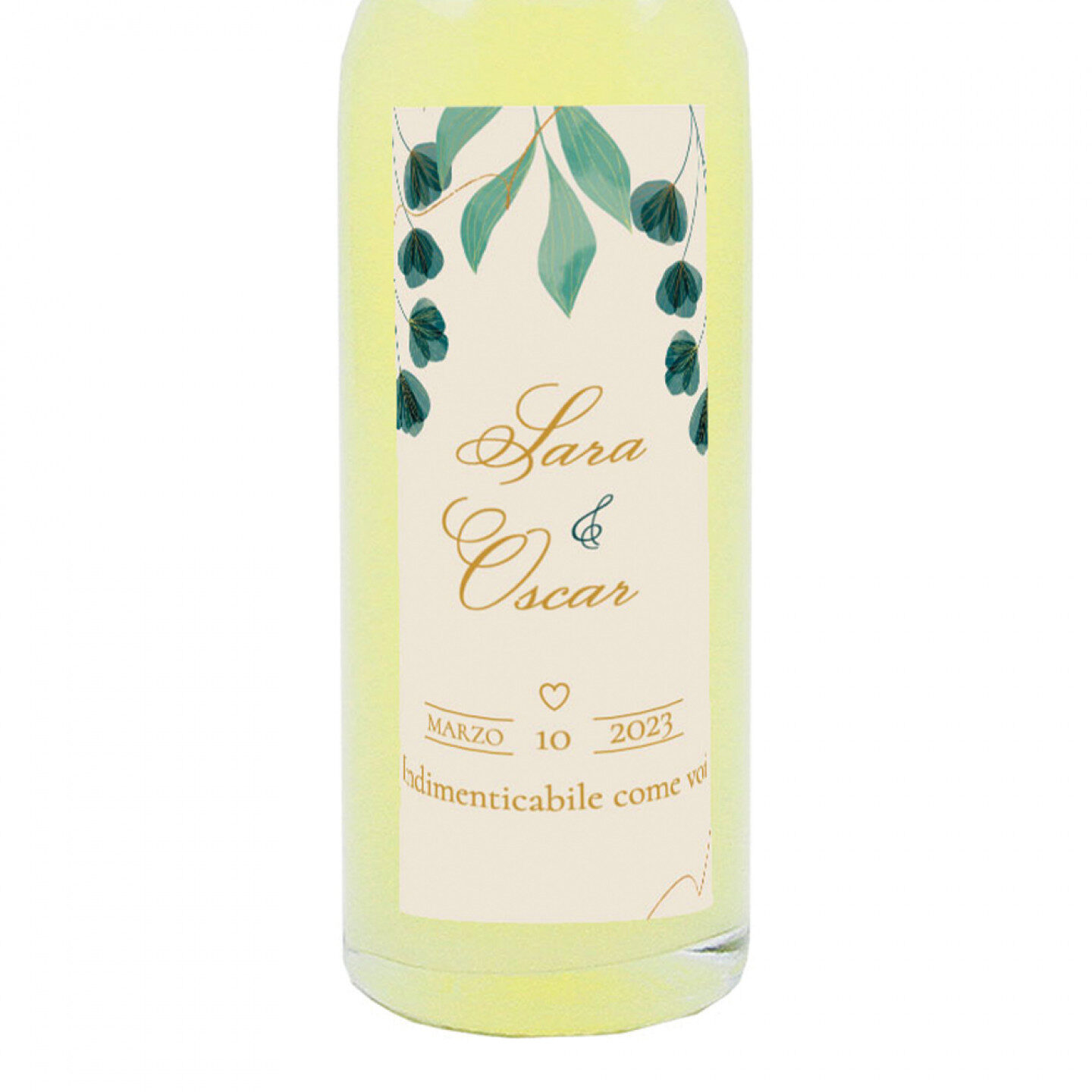 24 Lemon Liqueur Favors - mini bottles 0.10 lt. - mini bottles of liqueur craft idea for wedding favors - Image 2