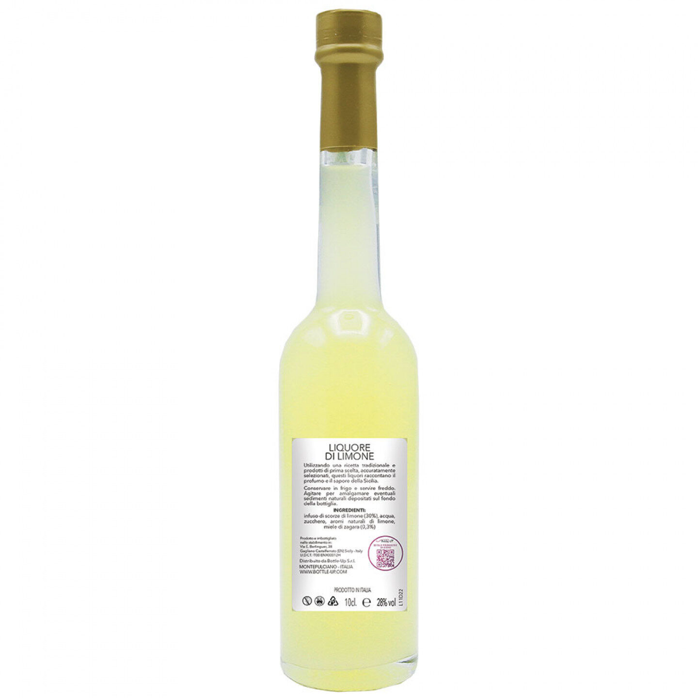 24 Lemon liqueur favors - mignon bottles 0.10 lt. - mini liquor bottles idea for communion favors - Image 4