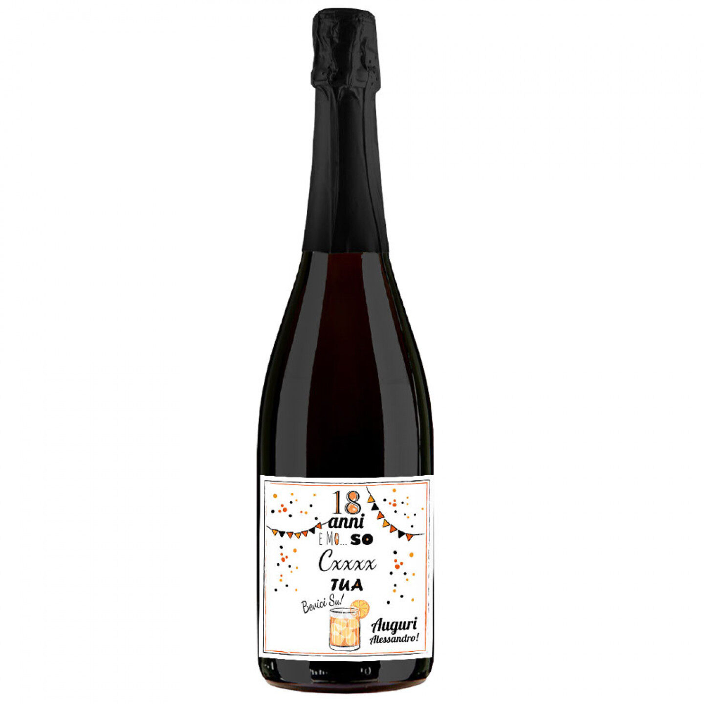 Prosecco Extra Dry MAGNUM - Personalized bottle gift idea for 18 years - Image 2