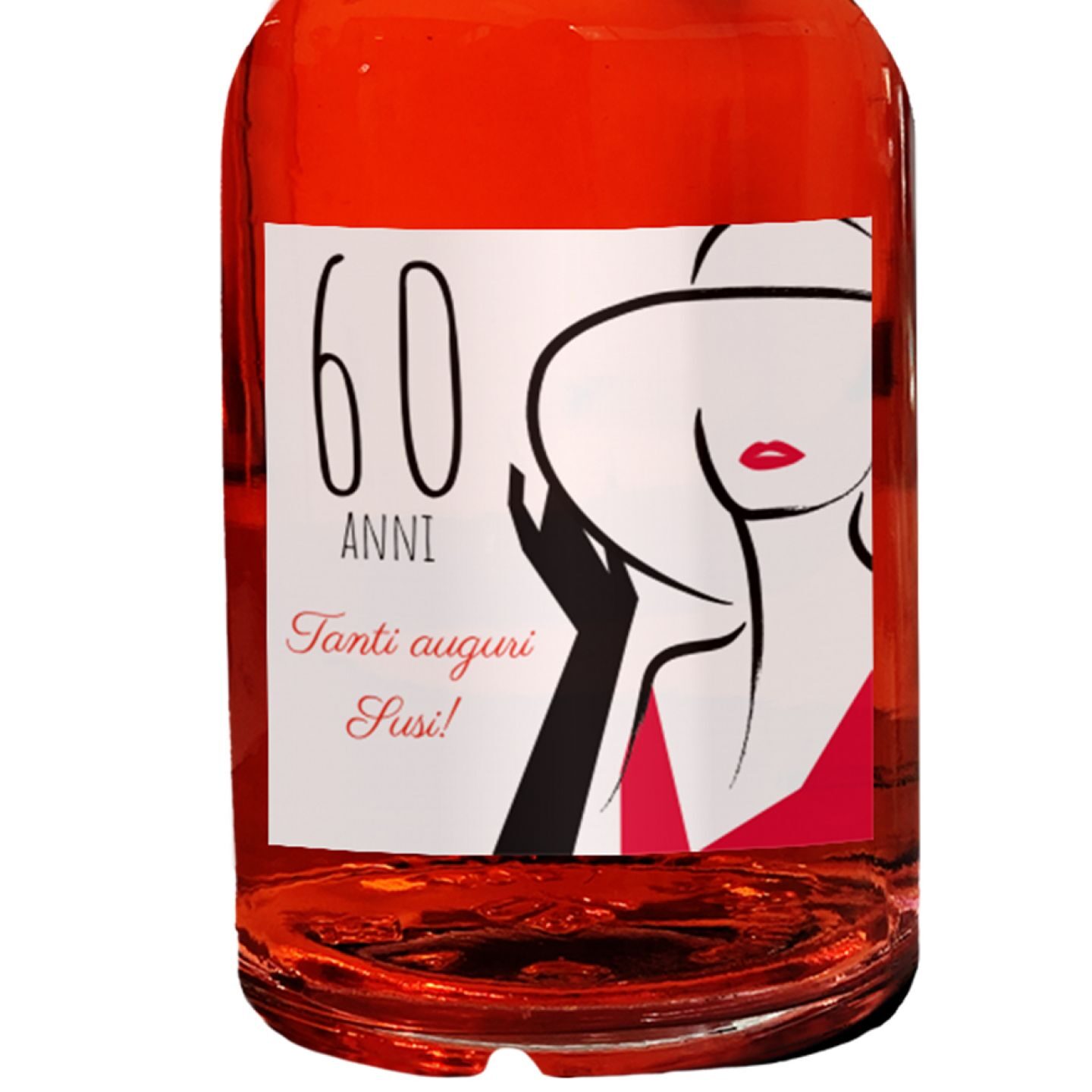 Personalized Red Dry Gin with gift box - 60th birthday gift idea - Image 3