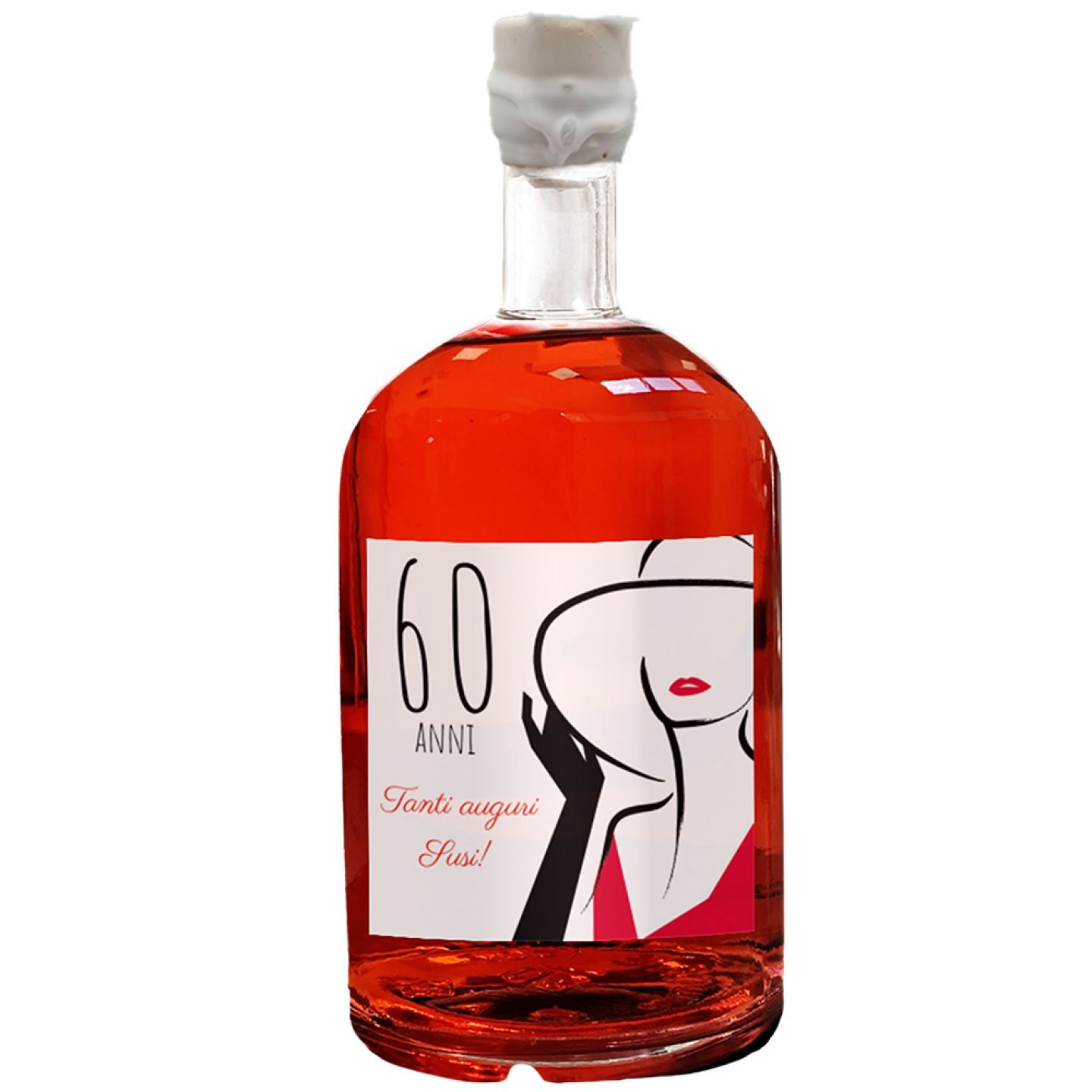 Personalized Red Dry Gin with gift box - 60th birthday gift idea - Image 4