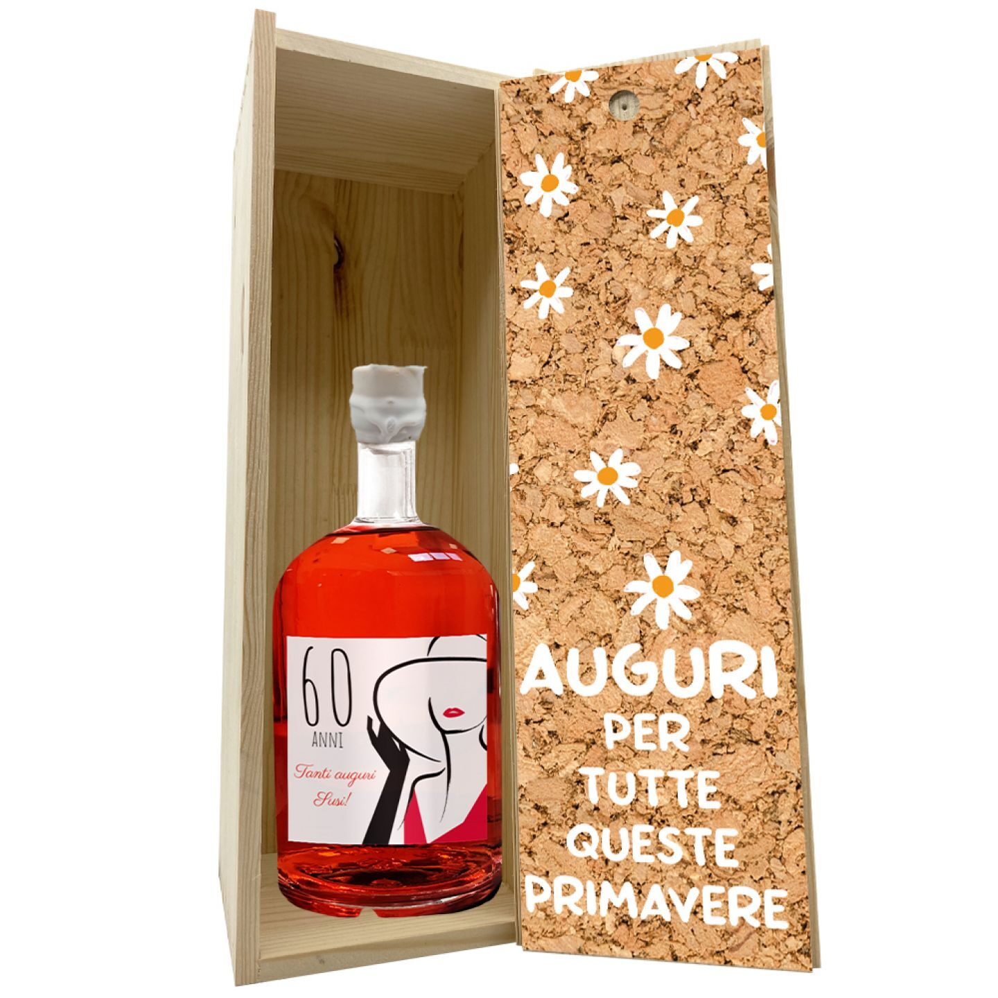 Personalized Red Dry Gin with gift box - 60th birthday gift idea - Image 5