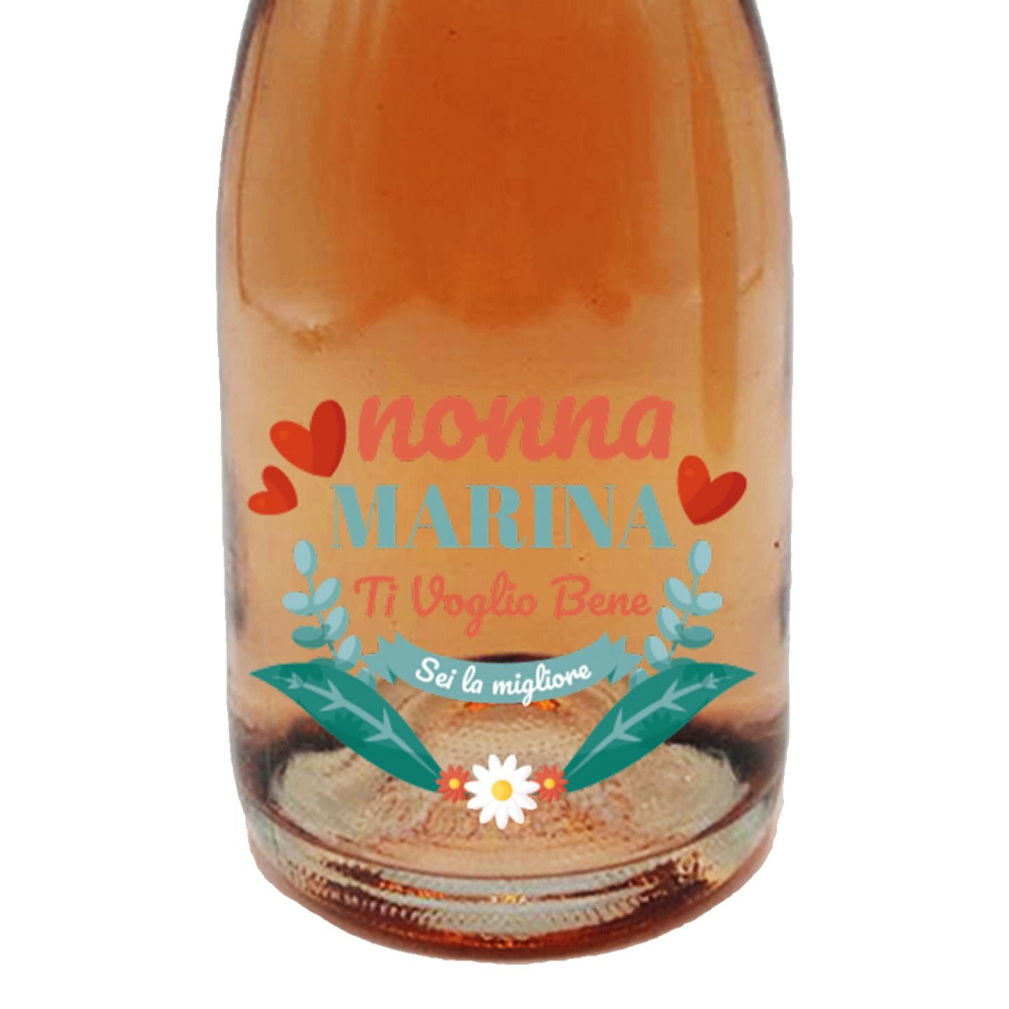 Personalised Prosecco Rosé with wooden box - gift idea for grandparents' day - Image 3