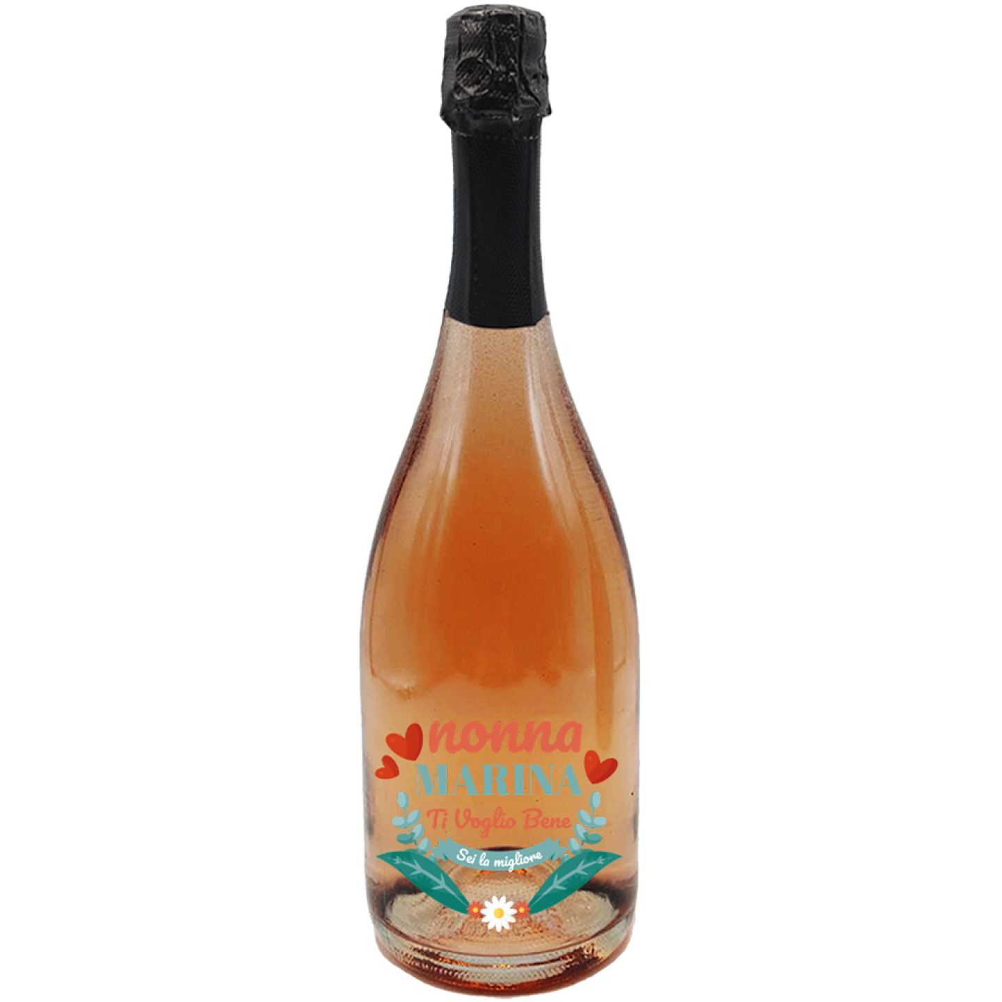Personalised Prosecco Rosé with wooden box - gift idea for grandparents' day - Image 4