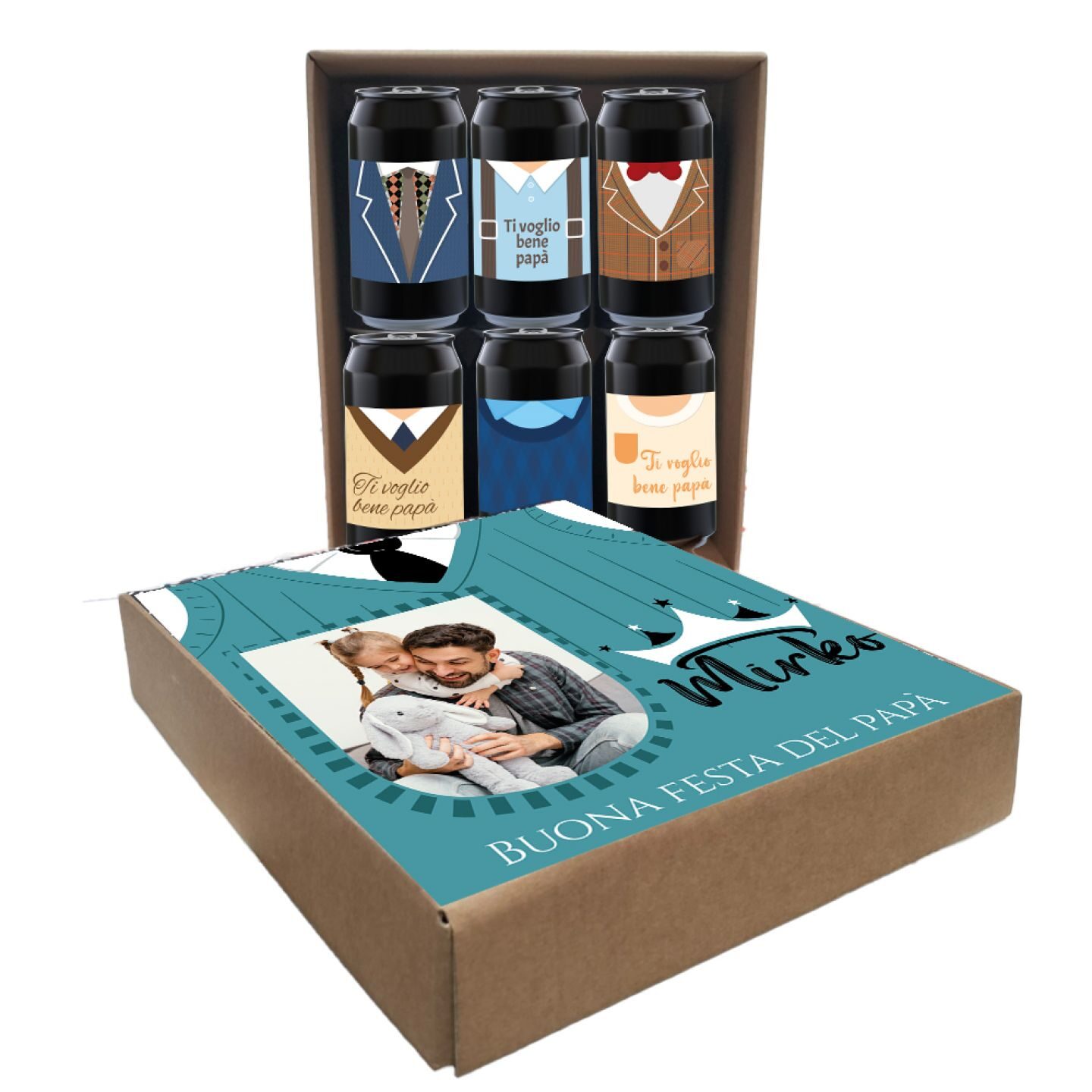 AMBER ALE - 6 cans 0.33L. with personalised box for FATHER'S DAY - Image 2
