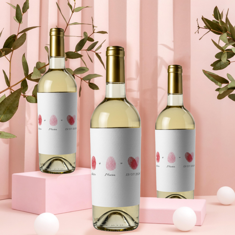 bottiglia vino bianco matrimonio