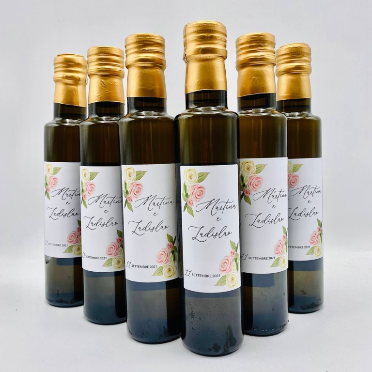 olio personalizzato matrimonio